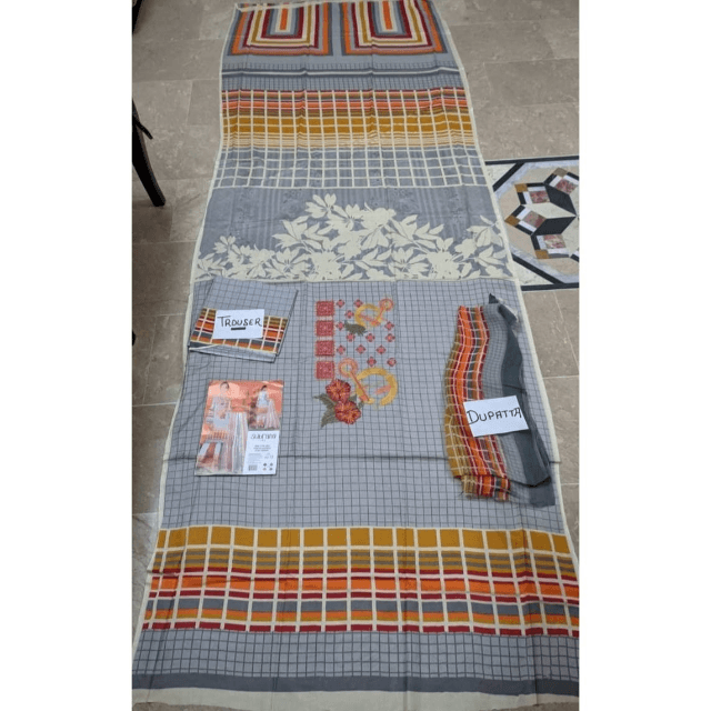 Subrang 3 Piece Suit/ Beautiful Light Colored